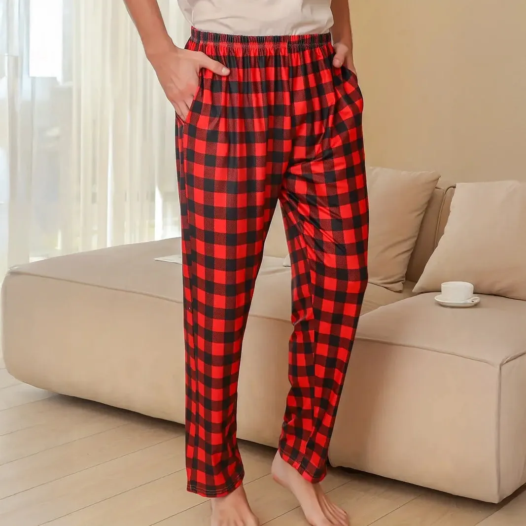 3-Piece: Mens Pajama Pants Loungewear Sleepwear