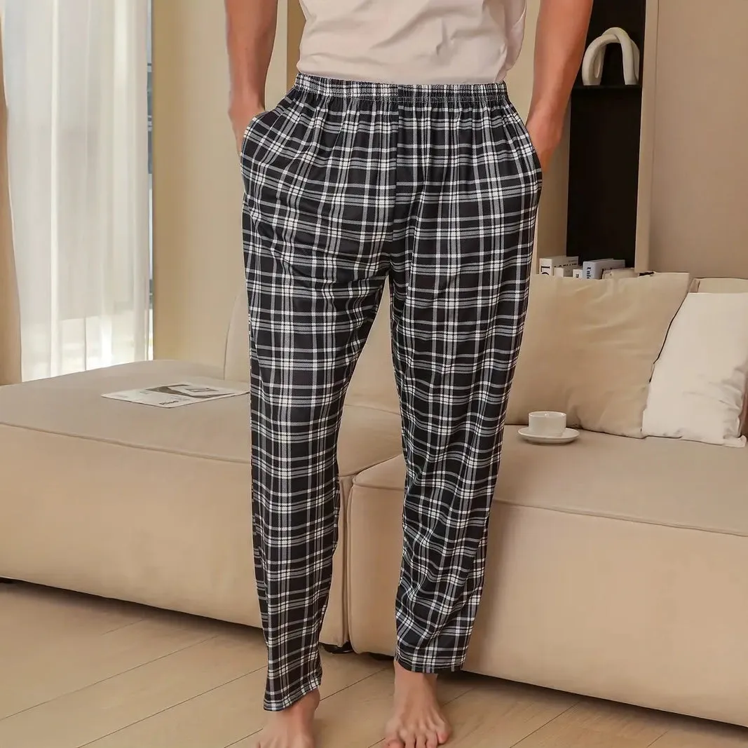 3-Piece: Mens Pajama Pants Loungewear Sleepwear
