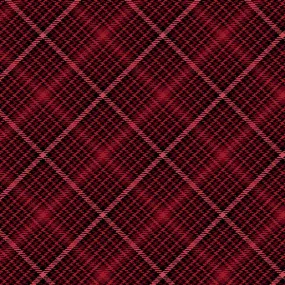 A Botanical Season - Festive Tartan Red - Jackie Robinson - Benartex Fabrics