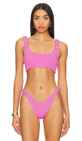 BEACH RIOT Effie Bikini Top in Pink