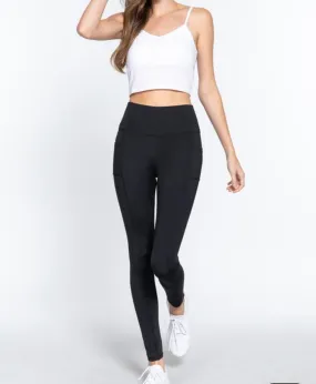 Black Cassie leggings with pockets