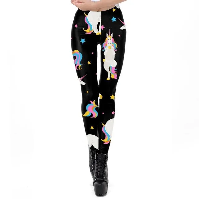 Black Unicorn Leggings