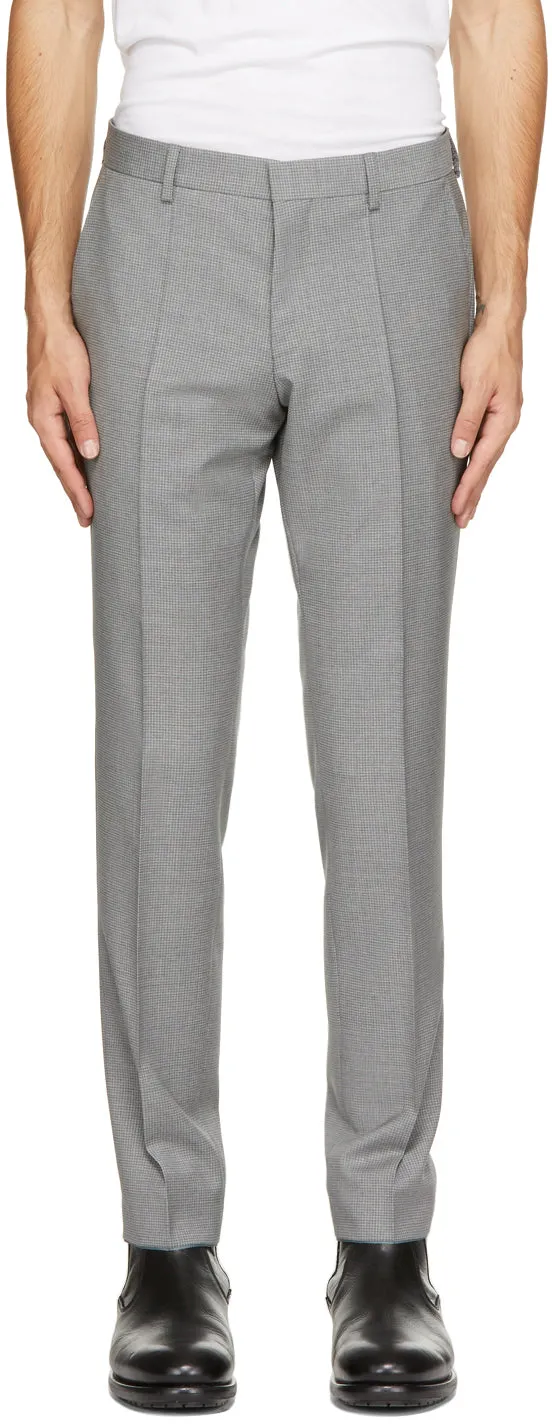 Boss Grey Virgin Wool Genius5 Trousers
