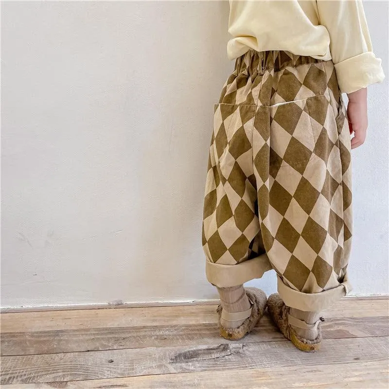 Boys And Girls Western Style Baggy Pants Trousers
