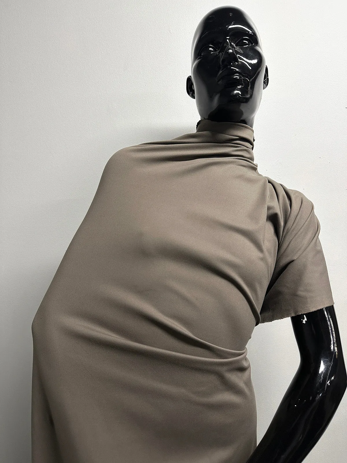 Compression Double Knit Interlock Spandex in Dune