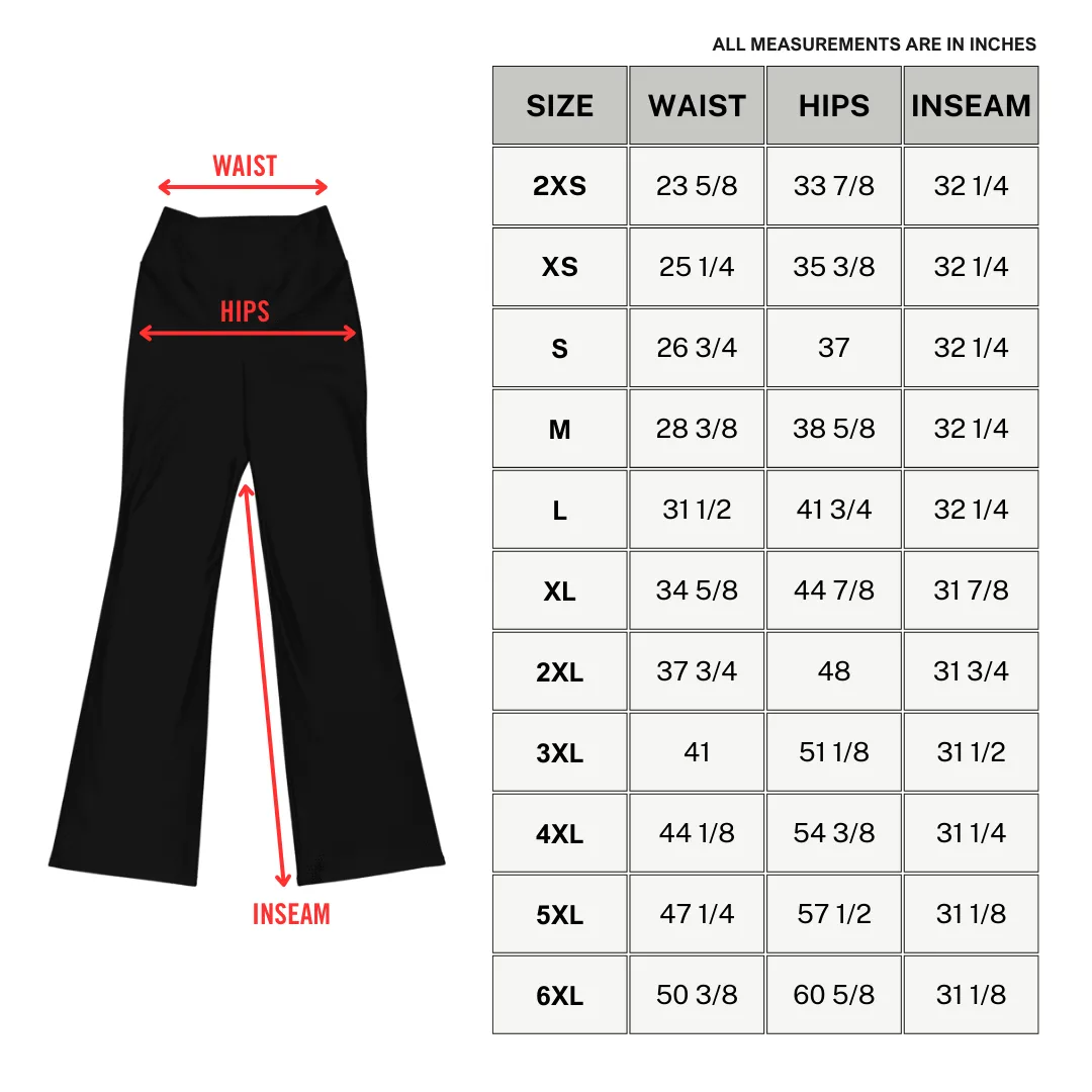 Cracked Chaos Flare Leggings (READY TO SHIP)