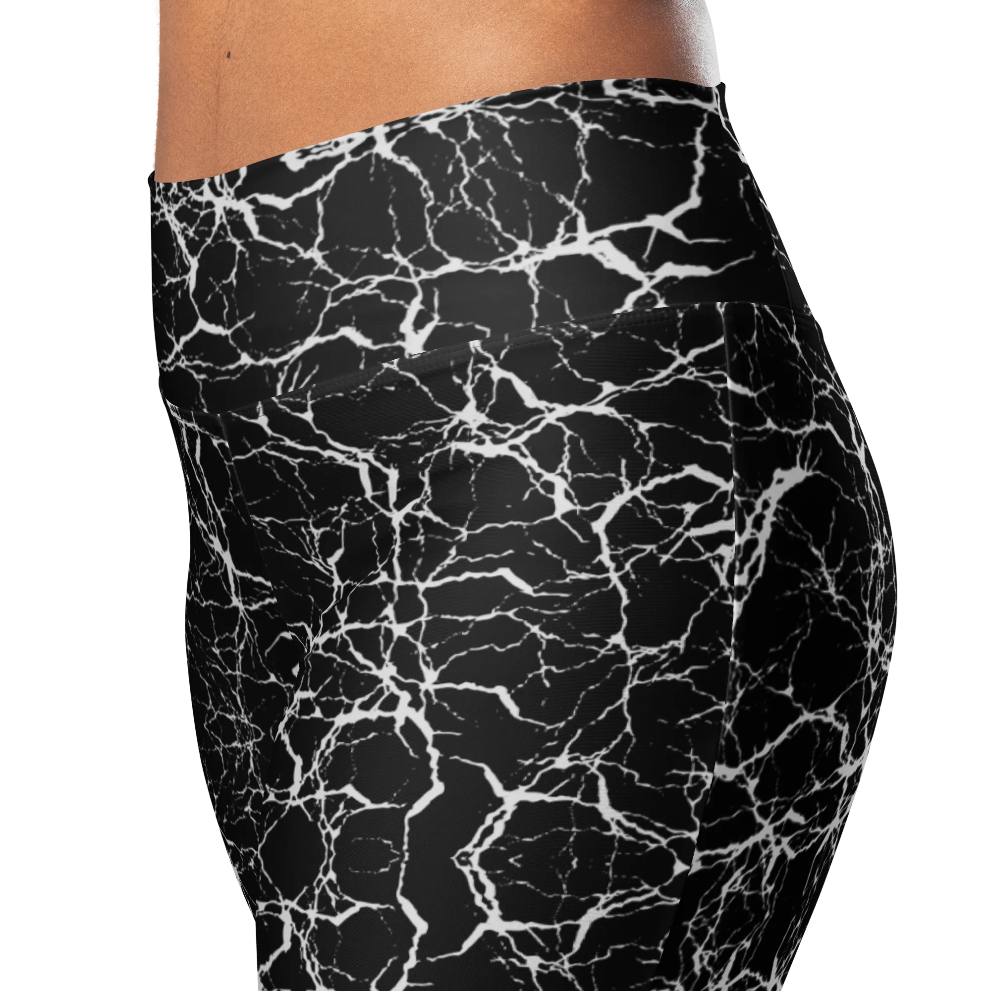 Cracked Chaos Flare Leggings (READY TO SHIP)