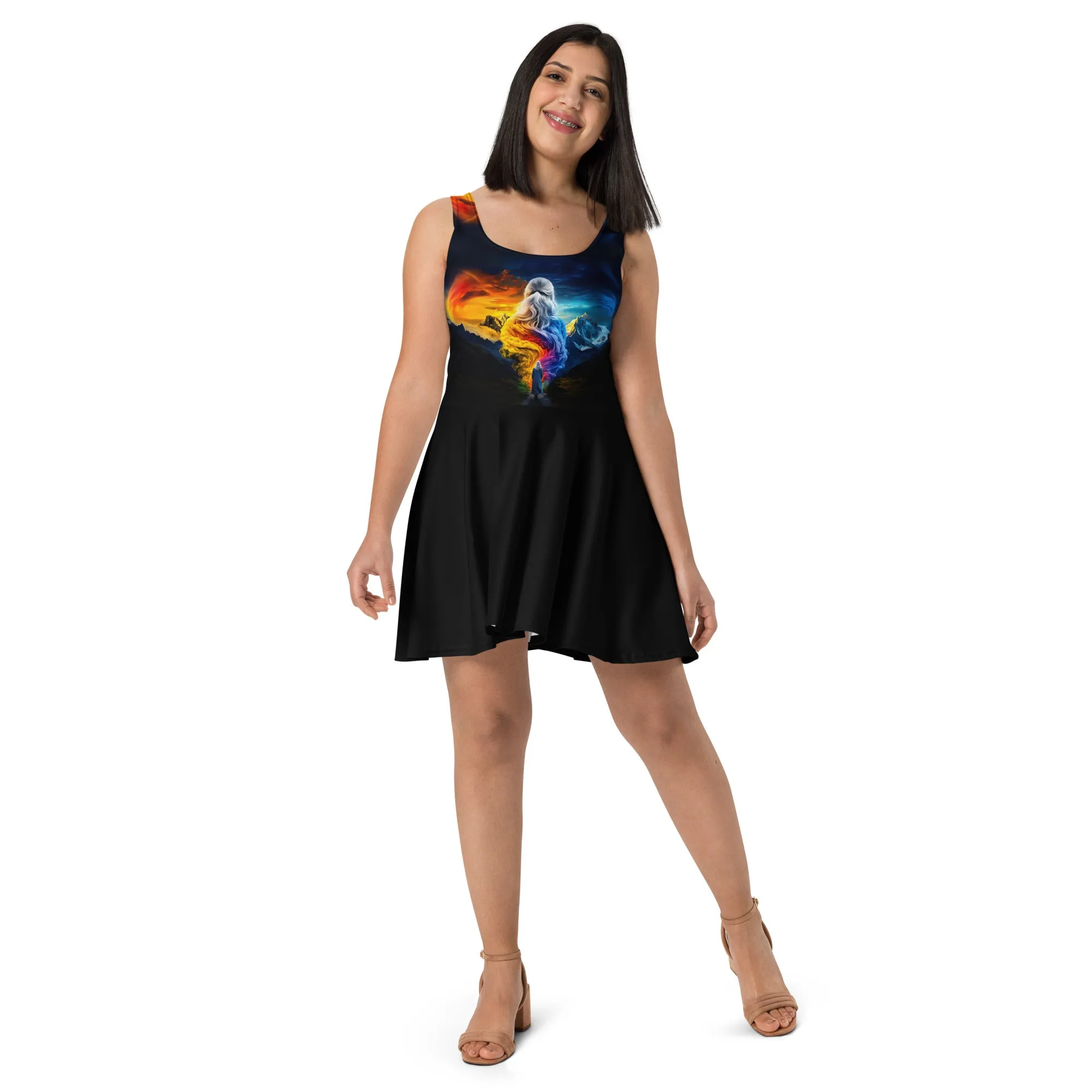 Empowered Renewal Path Skater Dress