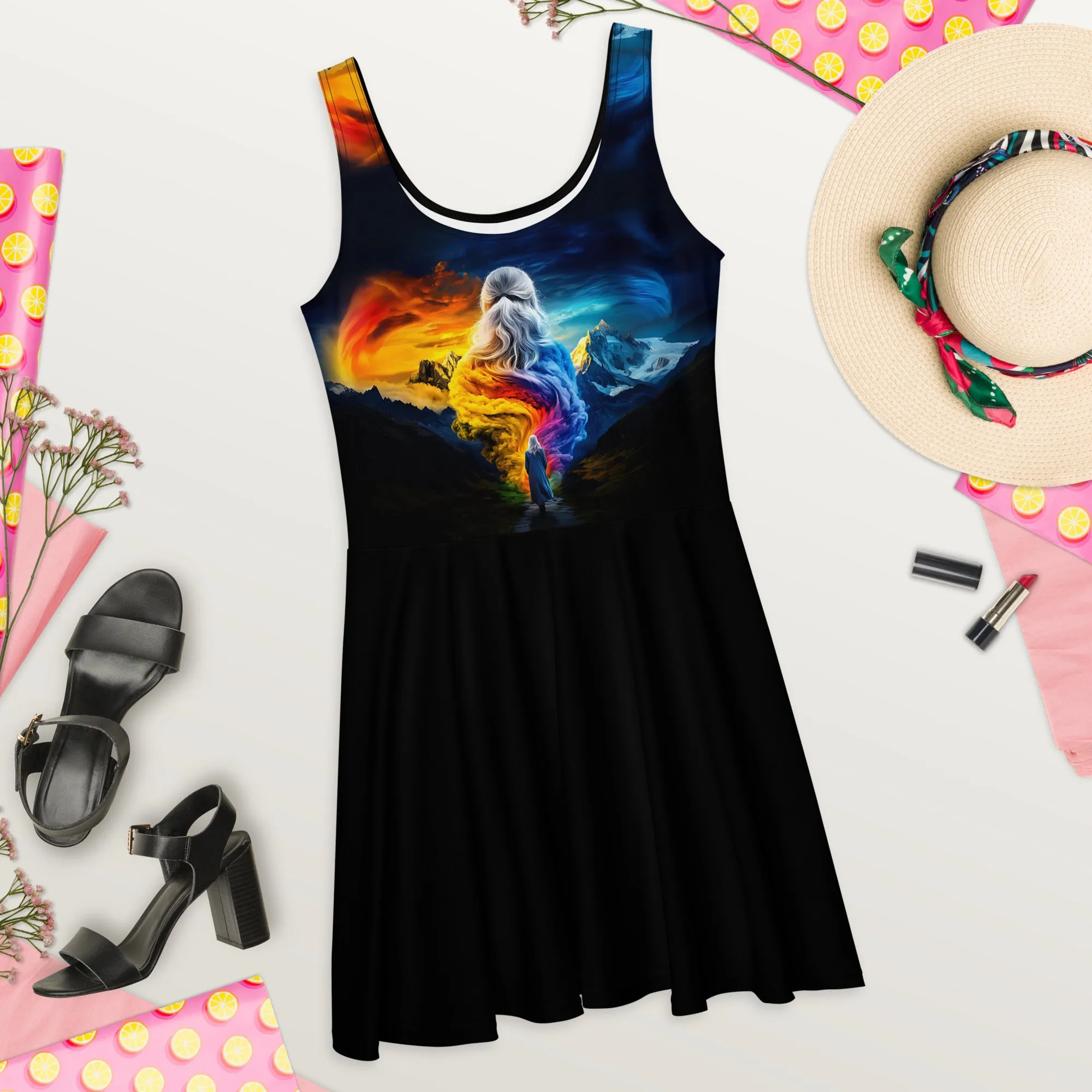Empowered Renewal Path Skater Dress
