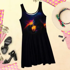 Floral Harmony Skater Dress