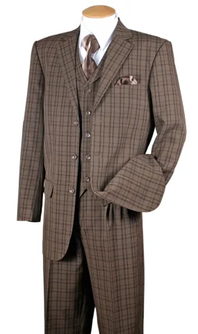 Milano Moda 5802V6-BR Mens Suit