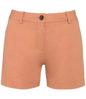 Native Spirit Ladies Chino Shorts | Peach