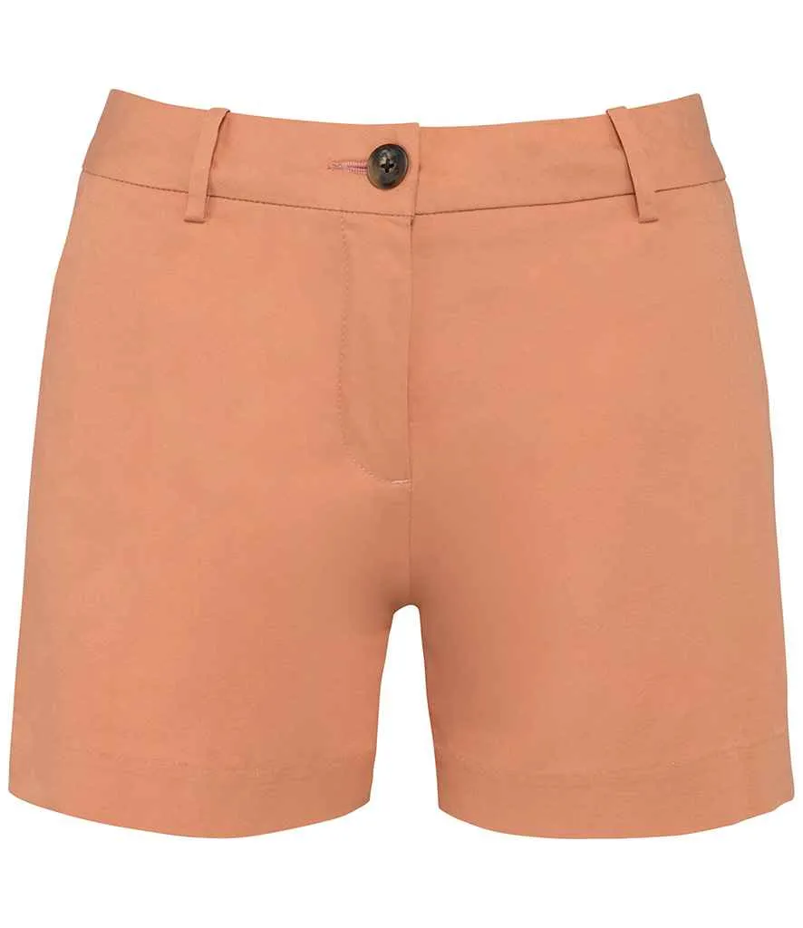 Native Spirit Ladies Chino Shorts | Peach