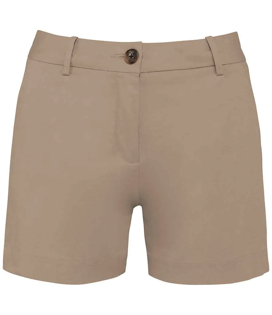 Native Spirit Ladies Chino Shorts | Wet Sand