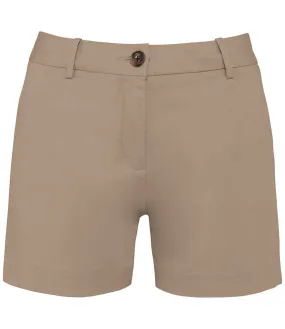 Native Spirit Ladies Chino Shorts | Wet Sand