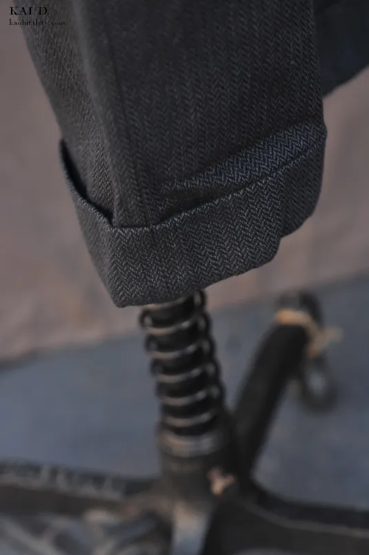 Novelist Trousers - Cotton Herringbone - 38