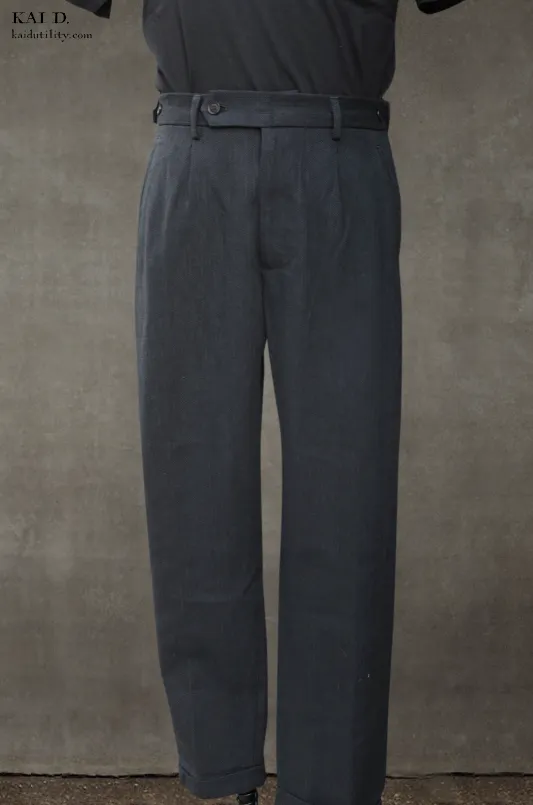 Novelist Trousers - Cotton Herringbone - 38