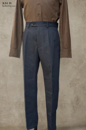 Novelist Trousers - Cotton Herringbone - 38