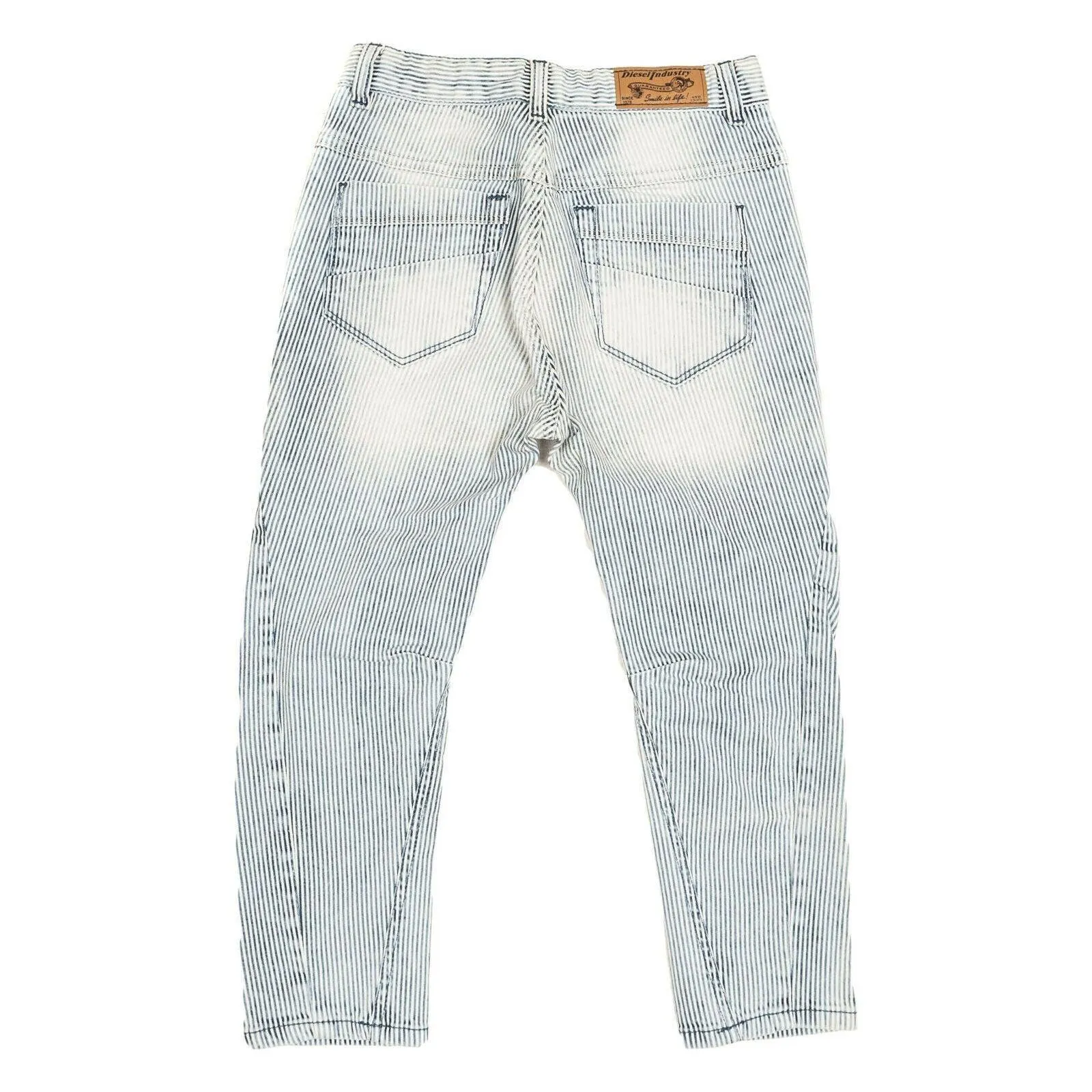 NWT - Diesel 'Fayza-K' Relaxed Engineer Stripe Denim Jeans