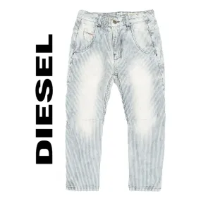 NWT - Diesel 'Fayza-K' Relaxed Engineer Stripe Denim Jeans