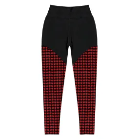 Red Sports Leggings
